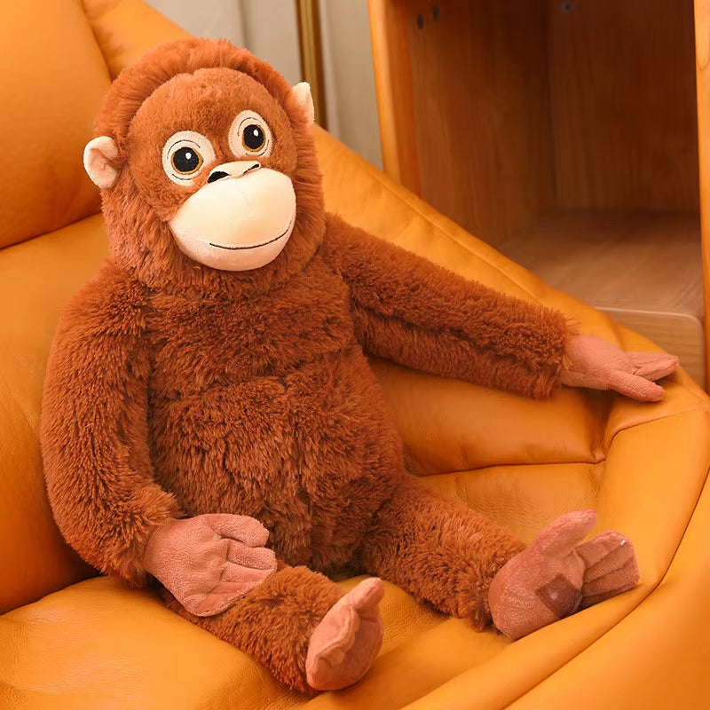66Cm Simulation Monkey Orangutan Doll Super Soft Stuffed Bag Animals Plush Toys Anime Cartoon Decor Boys Girls Birthday Gifts