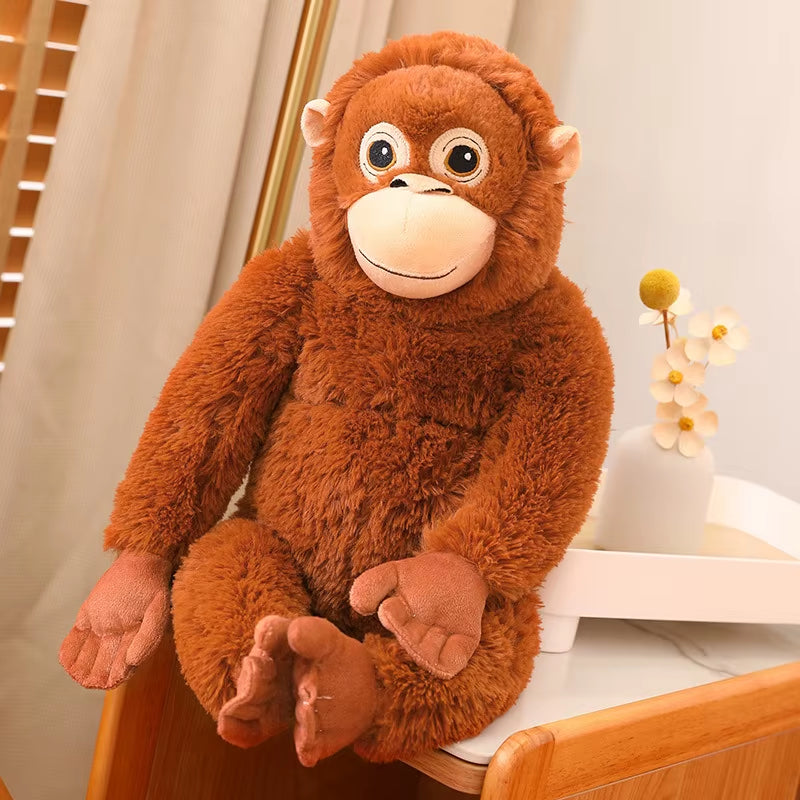 66Cm Simulation Monkey Orangutan Doll Super Soft Stuffed Bag Animals Plush Toys Anime Cartoon Decor Boys Girls Birthday Gifts