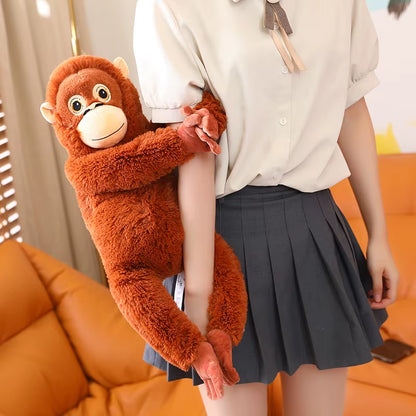 66Cm Simulation Monkey Orangutan Doll Super Soft Stuffed Bag Animals Plush Toys Anime Cartoon Decor Boys Girls Birthday Gifts
